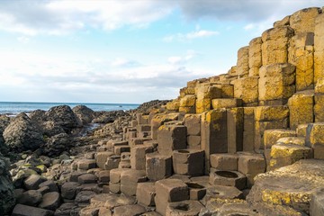 Giant's Causeway in Northern ireland under Dramatic Sky
