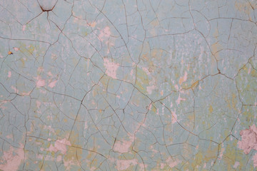 Old Weathered Damaged Cracked Concrete Wall Texture