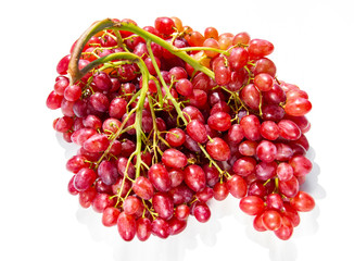 .beautiful bunch of ripe wine grapes