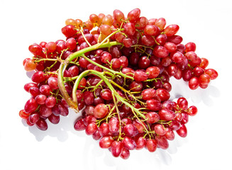 .beautiful bunch of ripe wine grapes