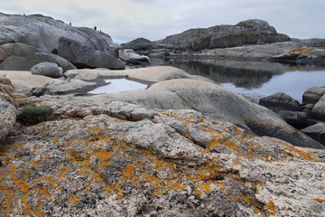 Magestic view  of The End of the Earth on Tjome in Norway. Verdens Ende (World's End) is composed of various islets and rocks and is a popular recreational area with fantastic panoramic views.