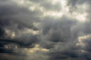 Fototapeta na wymiar Cloudy sky, heaven texture, sky before a thunderstorm