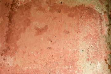 Old wall texture, pink wall in scratches