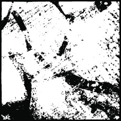Grunge is black and white. Abstract dark texture. The pattern is monochrome for the backdrop. Chaotic dirty spots