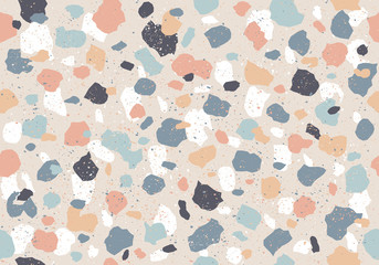 Colorful pattern with terrazzo texture