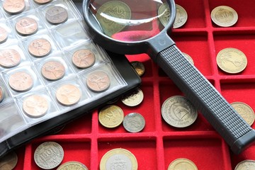 Numismatic, world coins collection 