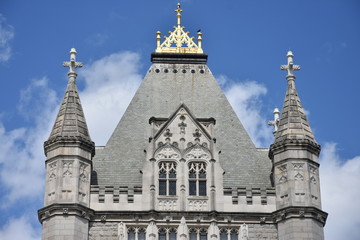 London Tower Bridge on Thames river in England UK
