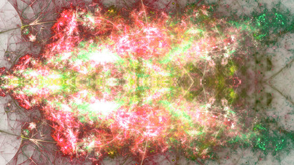 Light colorful glossy fractal pattern, digital artwork for creative graphic design