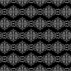 Seamless background of ornamental vintage design elements