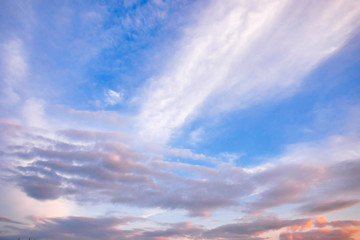 Clear sky background in summer