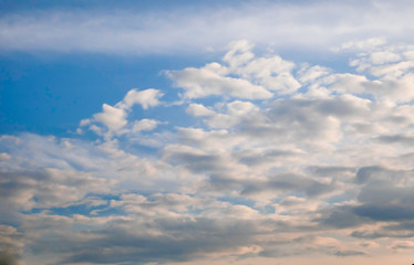 Clear sky background in summer