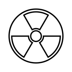  55 / 10000 АНГЛІЙСЬКА Перекласти уGoogleBing Radiation line icon, logo isolated on white background