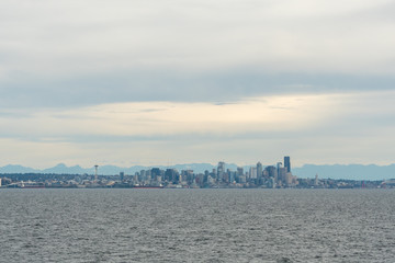 Cloudy Day Skyline in Seattle
