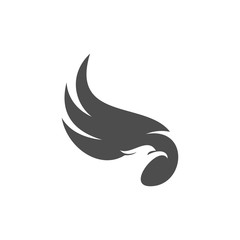 Eagle logo design vector. Sport Eagle logo template
