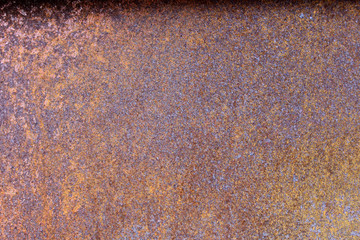 Old rusty brown iron surface