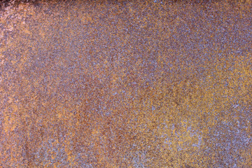 Old rusty brown iron surface