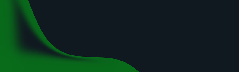Abstract image in a minimalist style. Something like green fabric lying on what surface. A...