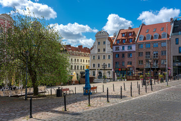 Alter Marktplatz in Stettin - obrazy, fototapety, plakaty