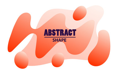 abstract modern graphic elements. Dynamical colored forms and line. Gradient abstract banners with liquid shapes. Template for the design of a logo  flyer or presentation. Vector.