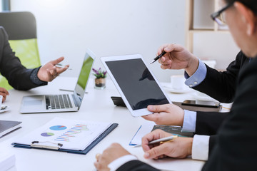 Business people to comment on investment and marketing plan in the meeting.