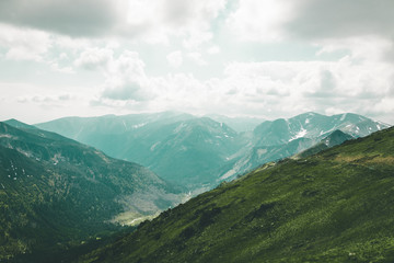 Obraz premium View from the top of Kasprowy Wierch mount. Tatry, Poland.