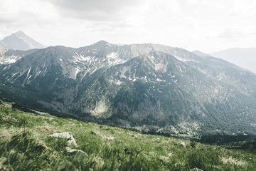 Obraz premium View from the top of Kasprowy Wierch mount. Tatry, Poland.