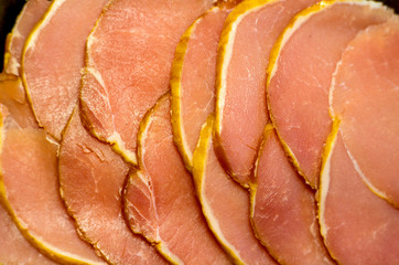 Sliced balyc closeup, lots of pieces