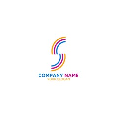 S Colorfull Logo Design Vector