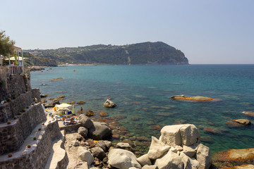 ischia forio italy cava dell'isola citara beach