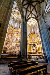 Fototapeta na wymiar Astorga gothic cathedral, León, Spain