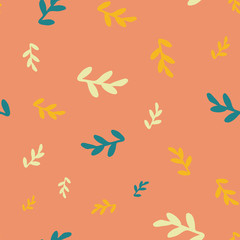 leaves seamless repeat pattern background