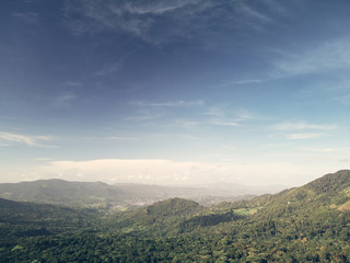 Fototapeta premium Green landscape in Matagalpa Nicaragua