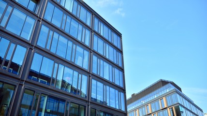 Fragment of new business center building