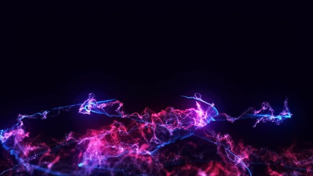 abstract particles fractal flow