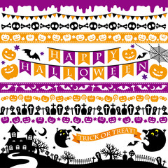 ハロウィン　装飾　線