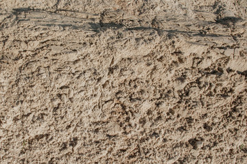 Wet sand texture in the sea shore beach - retro, vintage style look