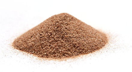 sand on the white background