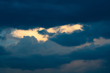 sky with dark clouds