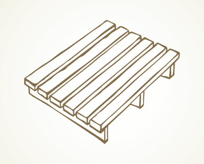 Pallet. Vector drawing