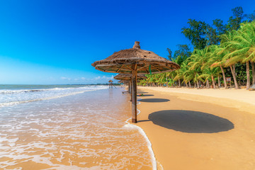 Summer coastal beach view in Zhanjiang, Guangdong Province, China