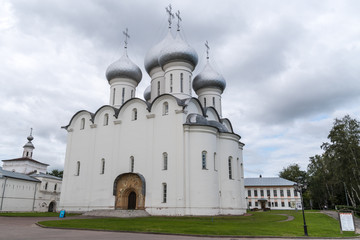 Fototapeta na wymiar Saint Sophia Cathedral in Vologda Kremlin. Vologda, Russia
