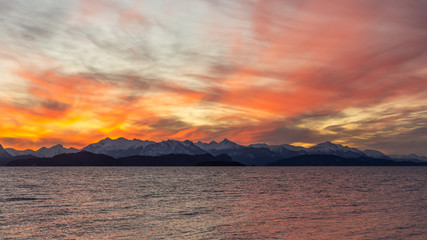 Fototapeta premium Sunset in Bariloche