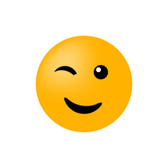 Emoticon face vector isolated on white background