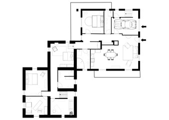 2D design of home space