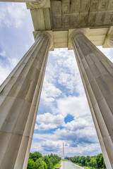 Tall Columns Washington Monument Capitol Hill Lincoln Memorial Washington DC