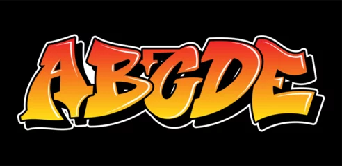 Fototapeten Graffiti Graffiti style lettering text design  © Oleksii