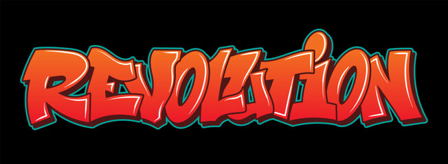 Graffiti style lettering text design © Oleksii