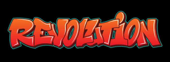 Fototapeten Graffiti Graffiti style lettering text design  © Oleksii