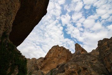 view of a canyon (tohma canyon) in Turkey