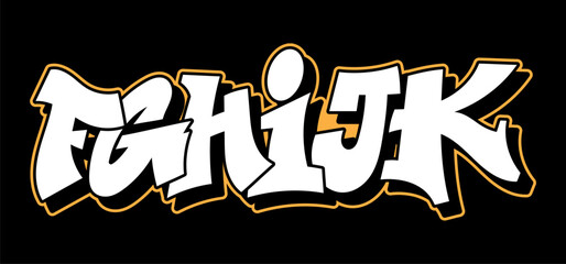 Graffiti style lettering text design © Oleksii